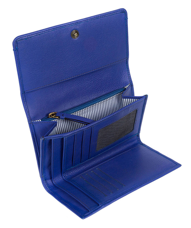 'Millbeck' Royal Blue Handmade Leather RFID Purse