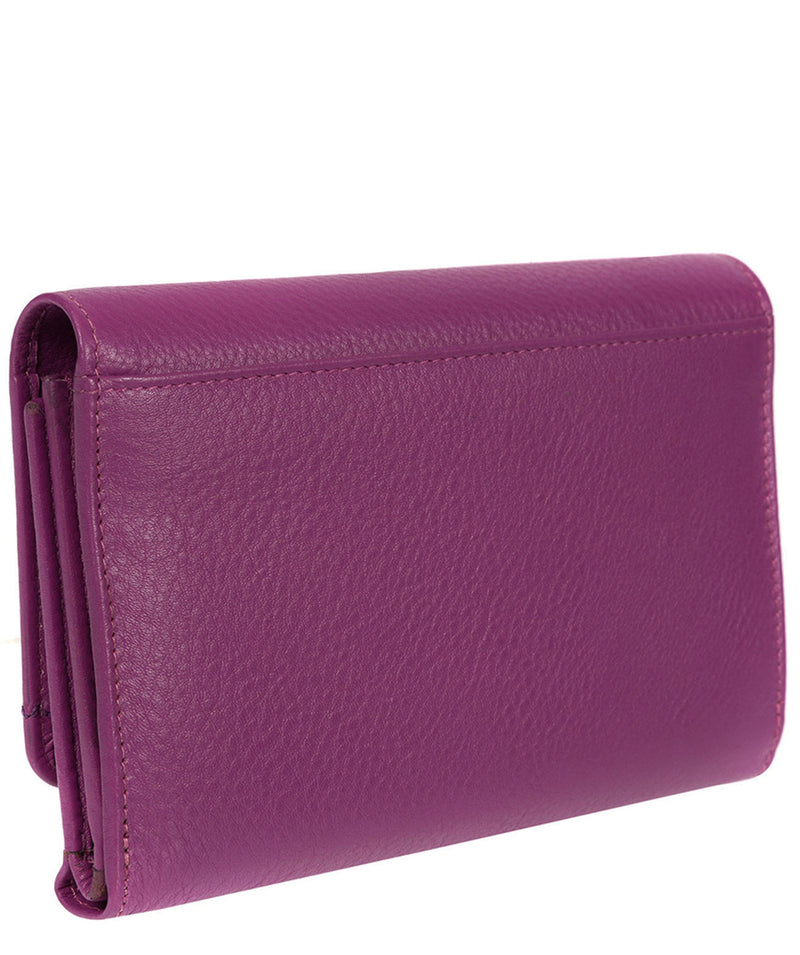 'Millbeck' Violet Handmade Leather RFID Purse