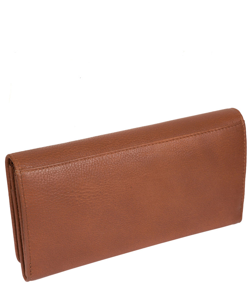 'Lana' Tan Handcrafted Leather RFID Purse