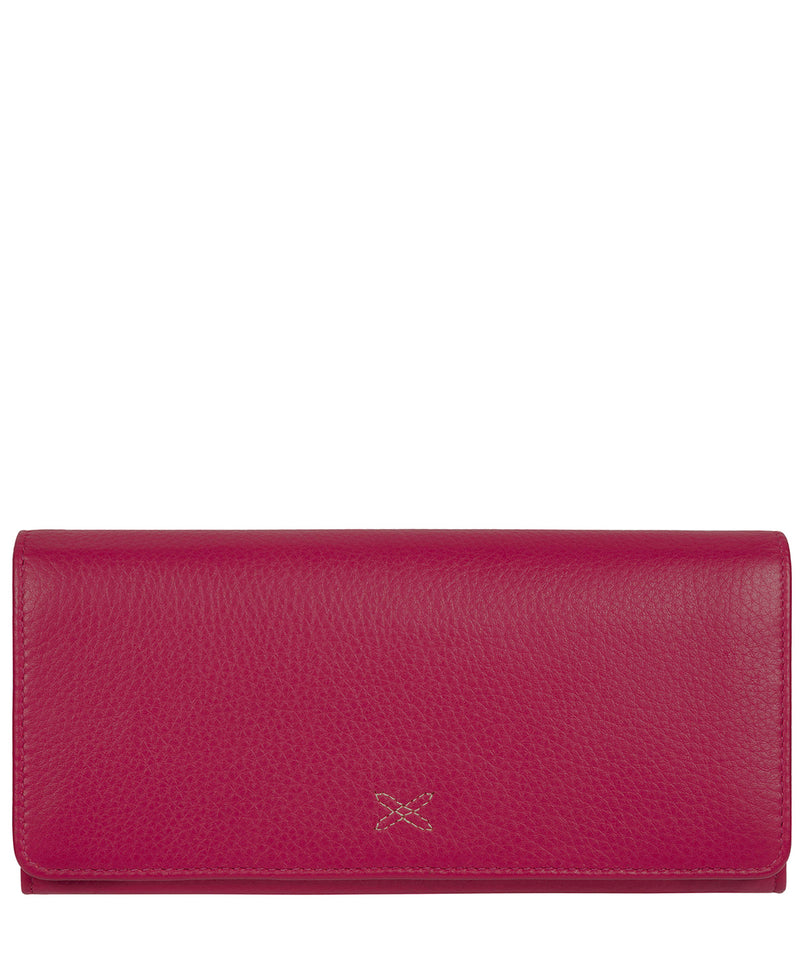 'Lana' Pink Handmade Leather RFID Purse image 1