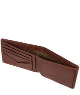 'Collins' Brown Bi-Fold Leather Wallet image 3