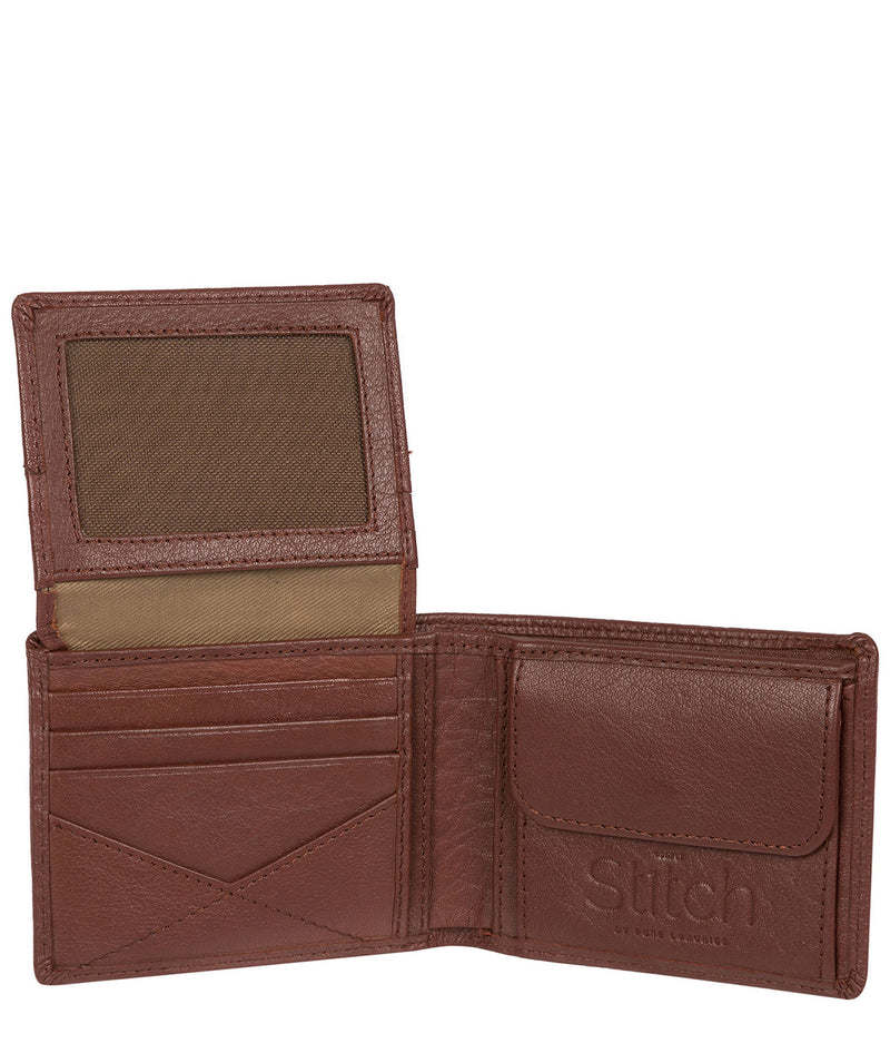 'Nash' Brown Bi-Fold Leather Wallet image 3