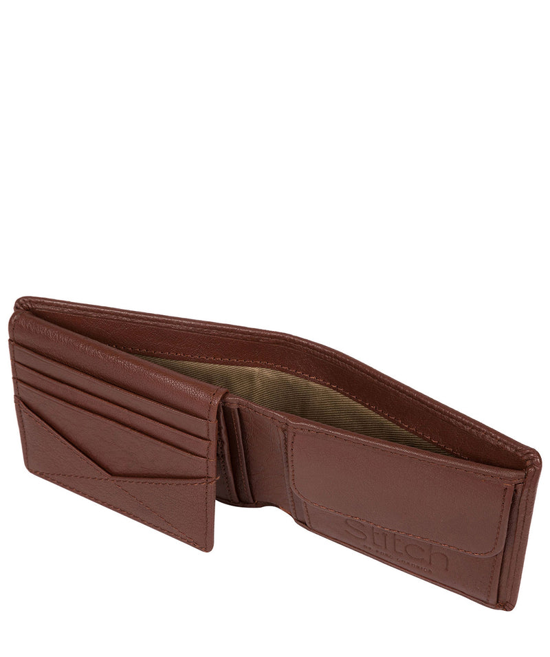'Nash' Brown Bi-Fold Leather Wallet image 4