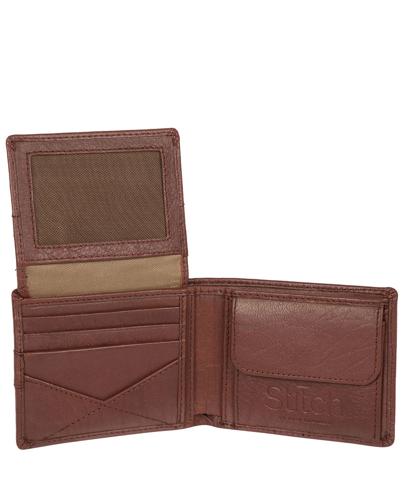 'Fisher' Brown Bi-Fold Leather Wallet image 3