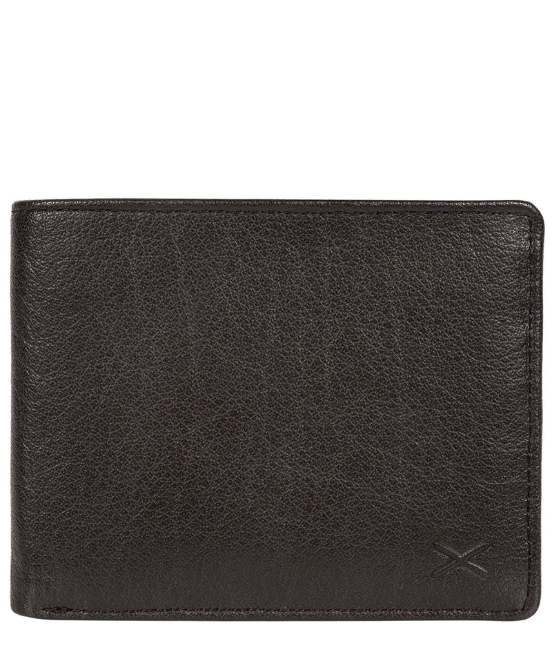'Cooper' Black Bi-Fold Leather Wallet image 1