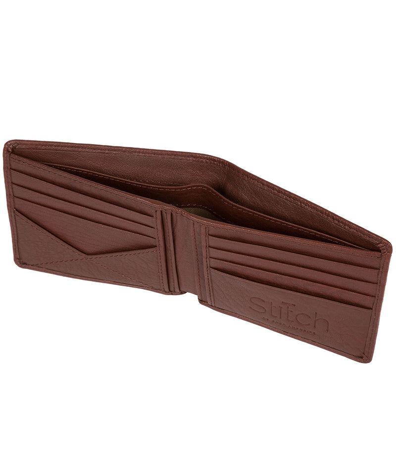 'Cooper' Brown Bi-Fold Leather Wallet image 3
