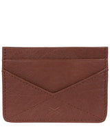 'Daltrey' Brown Leather Card Holder Pure Luxuries London