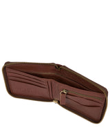'Wakeman' Brown Leather Zip Round Wallet image 3