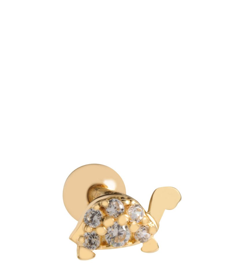 'Shelby' 9ct Yellow Gold Turtle Cartilage Stud Earring image 1