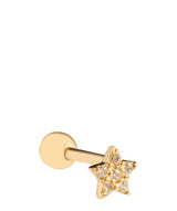 'Estella' 9ct Yellow Gold Star Cartilage Stud Earring image 1