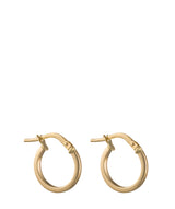 Gift Packaged 'Olivie' 9ct Yellow Gold Hoop Earring