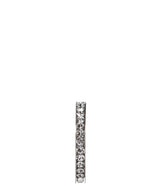 Gift Packaged 'Sekani' Sterling Silver & Crystal Hoop Earrings