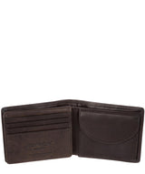 'Brevin' Black Leather 6-Card RFID Wallet
