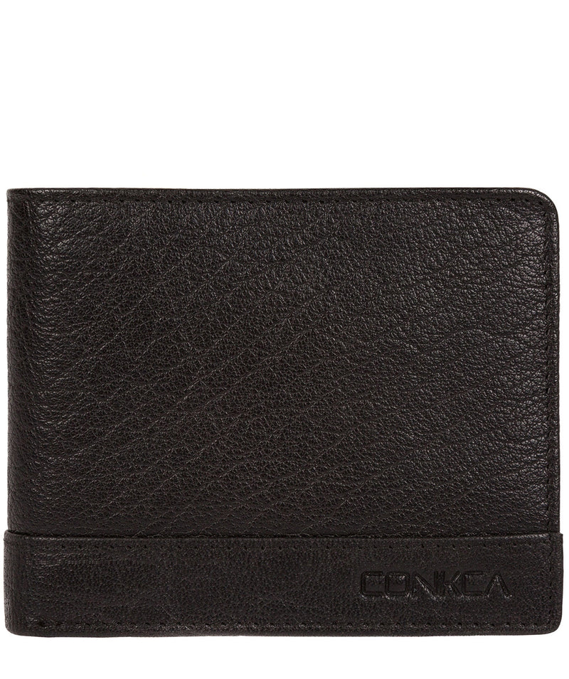 'Carter' Black Leather RFID Wallet image 1