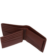 'Jefferson' Conker Brown Leather RFID Wallet