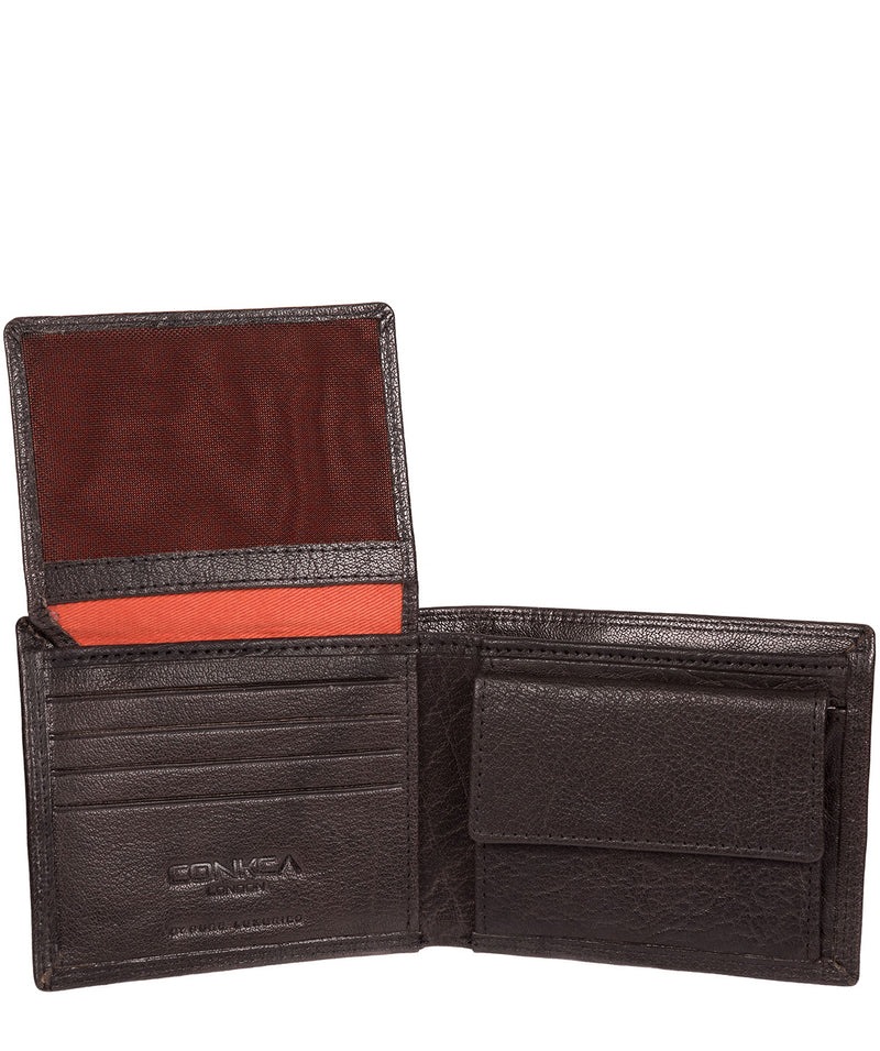 'Jared' Antique Black Leather Wallet image 5