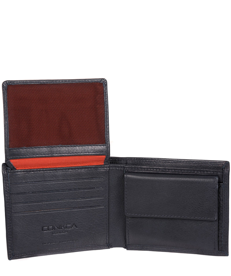 'Jared' Navy Leather Wallet