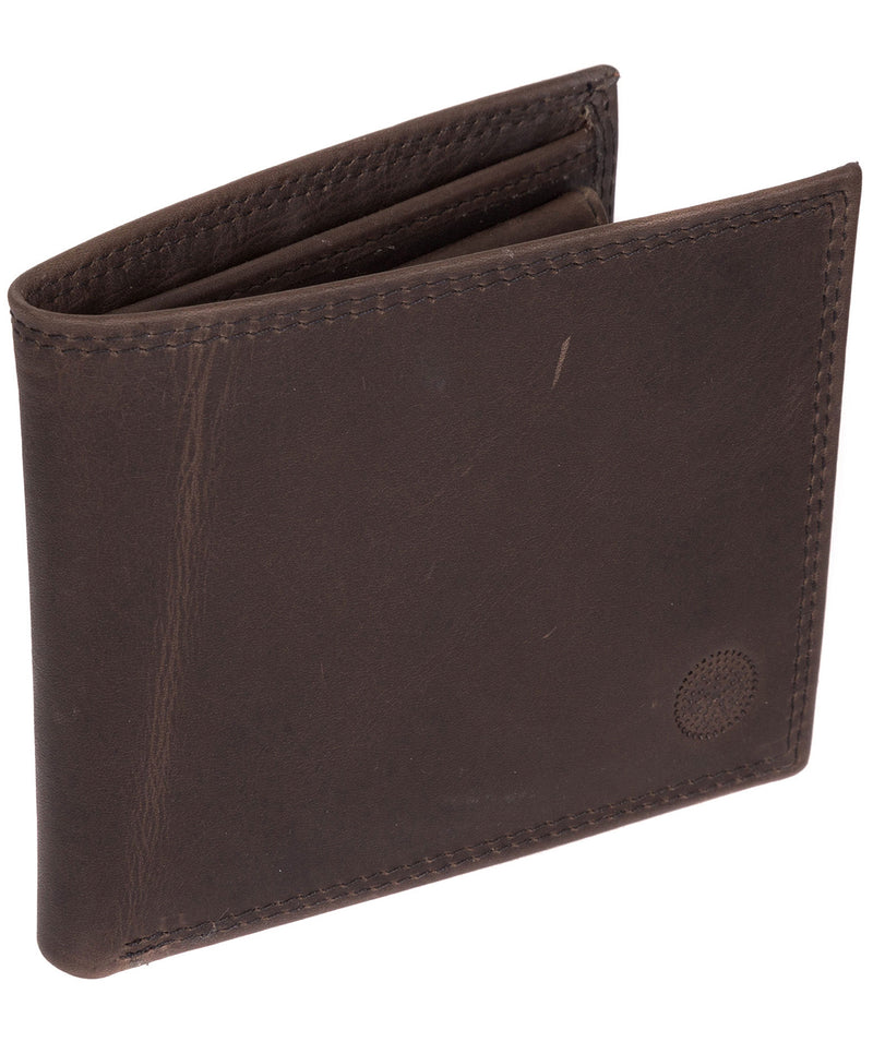 'Jared' Anthracite Brown Handcrafted Leather Wallet image 3