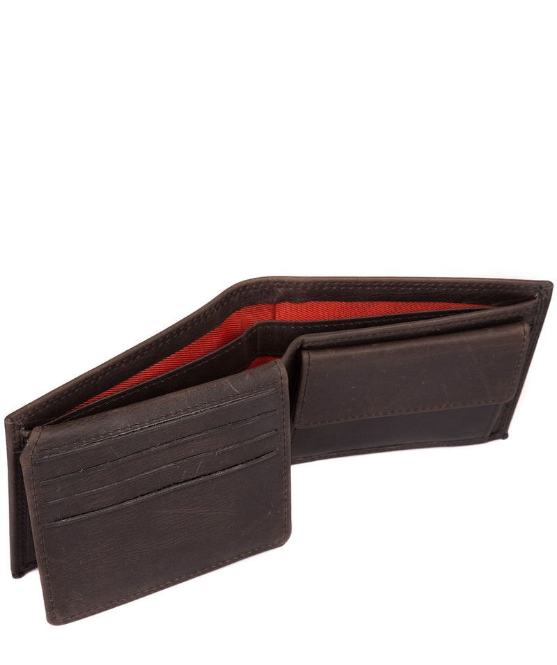 'Jared' Anthracite Brown Handcrafted Leather Wallet image 4