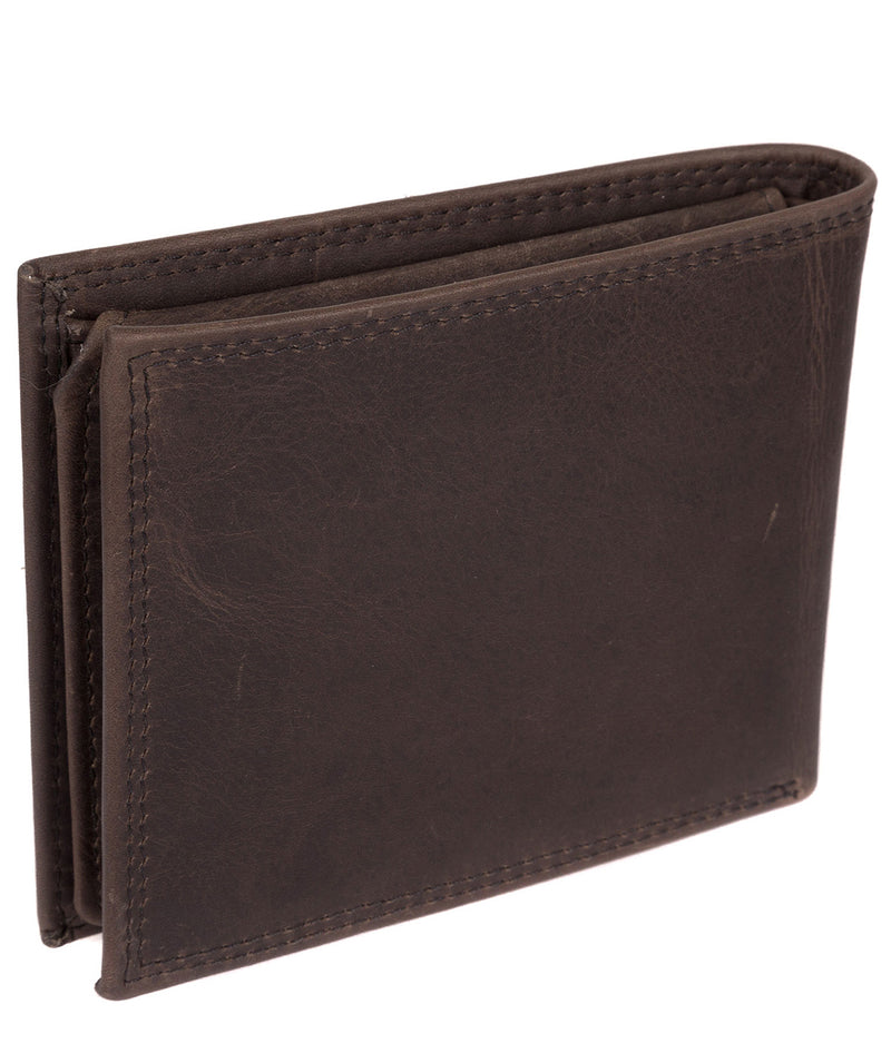 'Jared' Anthracite Brown Handcrafted Leather Wallet image 6