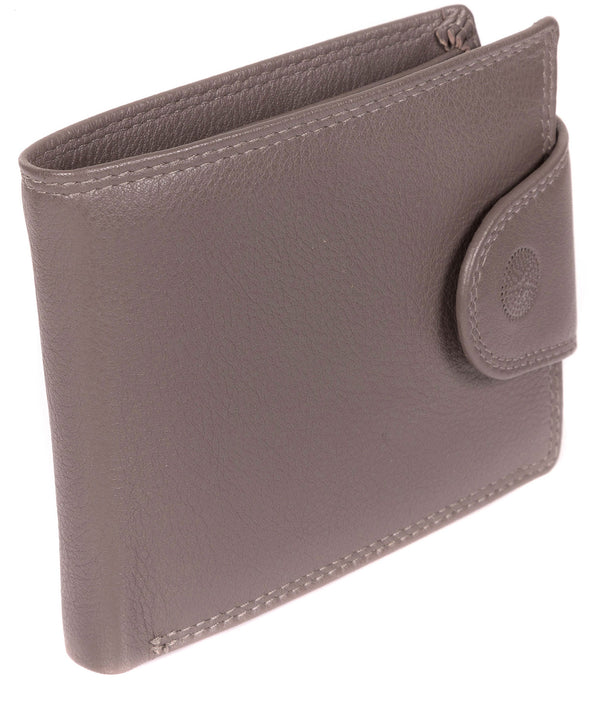 'Garrat' Taupe Grey Leather Wallet image 3