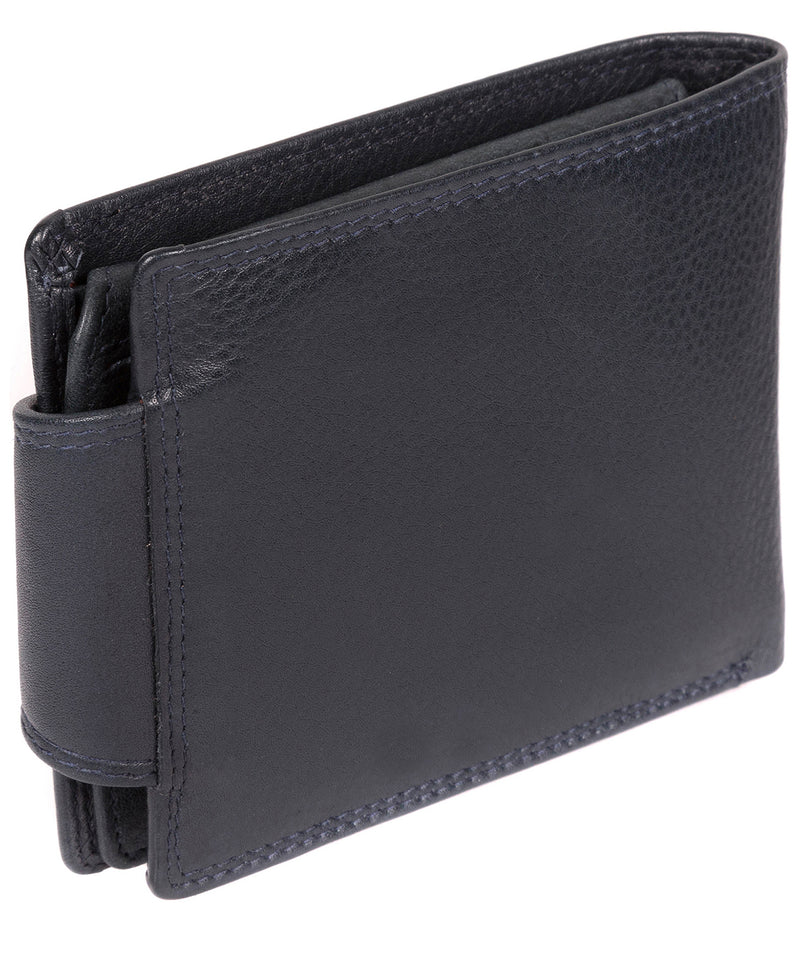 'Garrat' Navy Leather Wallet image 5