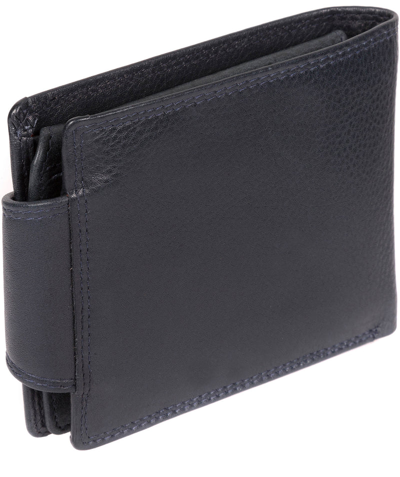 'Garrat' Navy Leather Wallet image 6