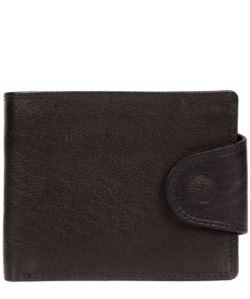 Garrat' Black Handcrafted Leather Wallet