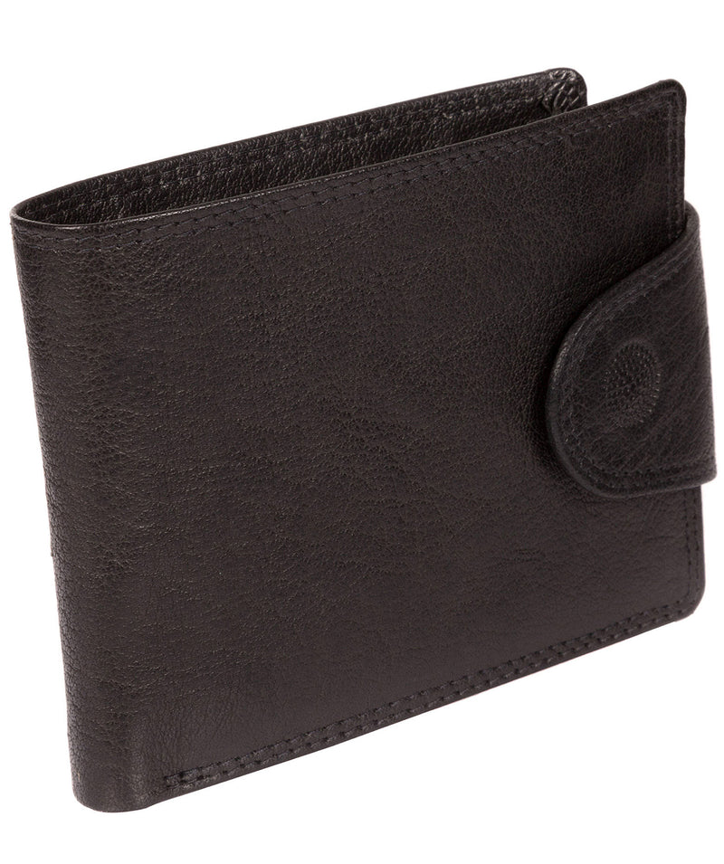 Garrat' Black Handcrafted Leather Wallet