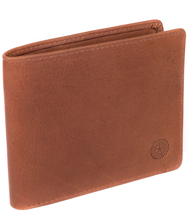 'Carter' Brown Leather 12-Card Wallet