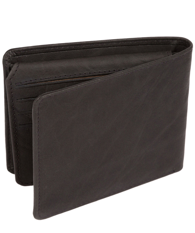 'Carter' Dark Navy Leather 12-Card Wallet image 3