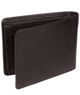 'Carter' Black Leather 12-Card Wallet