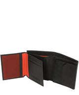 'Portus' Black Tri-Fold Leather Wallet image 4