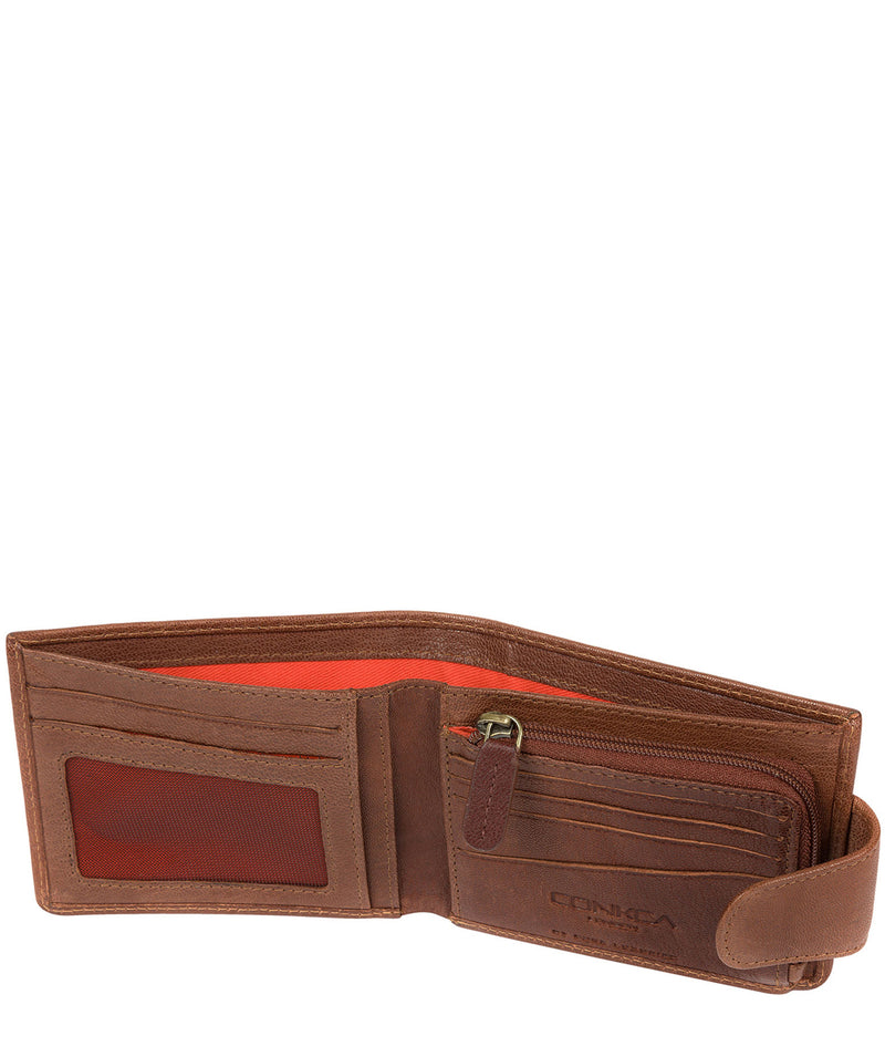 'Boris' Conker Brown Bi-Fold Leather Wallet image 4