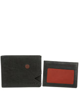 'Max' Black Bi-Fold Leather Wallet image 3
