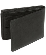 'Max' Black Bi-Fold Leather Wallet image 6