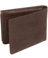 'Max' Dark Brown Bi-Fold Leather Wallet image 6