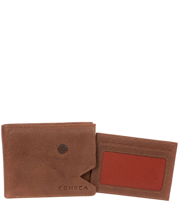 'Max' Conker Brown Bi-Fold Leather Wallet image 3