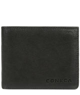 'Benedict' Black Bi-Fold Leather Wallet image 1