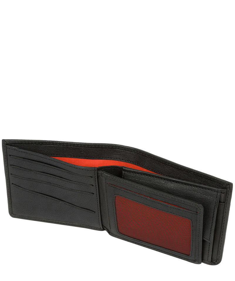 'Benedict' Black Bi-Fold Leather Wallet image 3