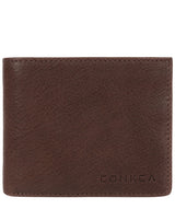 'Benedict' Dark Brown Bi-Fold Leather Wallet image 1