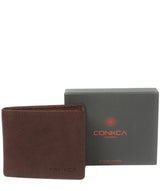 'Benedict' Dark Brown Bi-Fold Leather Wallet image 6