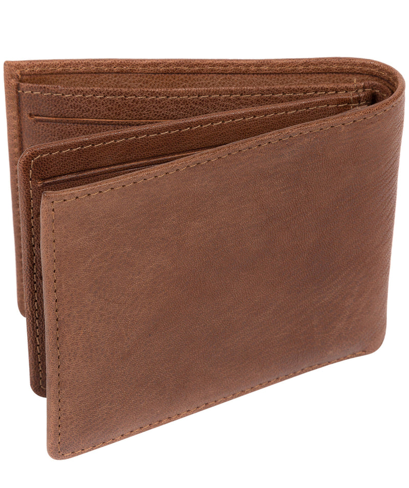'Benedict' Conker Brown Bi-Fold Leather Wallet image 5
