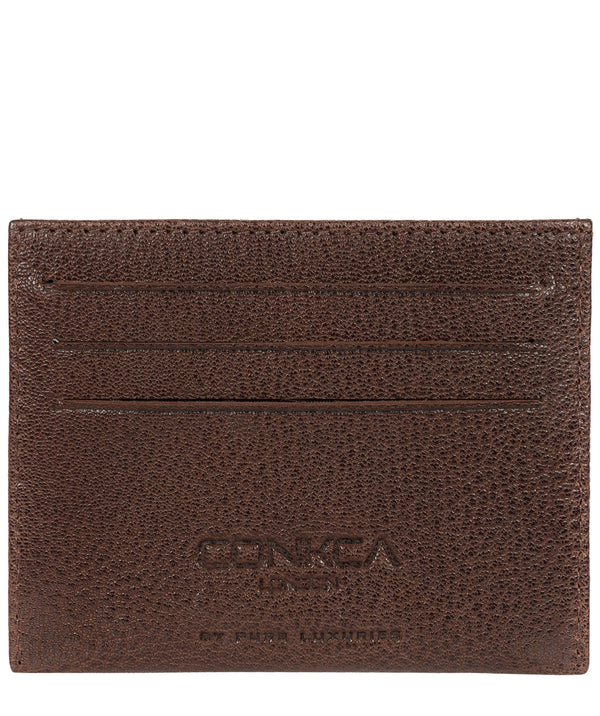'Otis' Dark Brown Bi-Fold Leather Wallet image 1