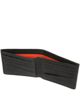 'Alston' Black Bi-Fold Leather Wallet image 3