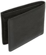 'Alston' Black Bi-Fold Leather Wallet image 4