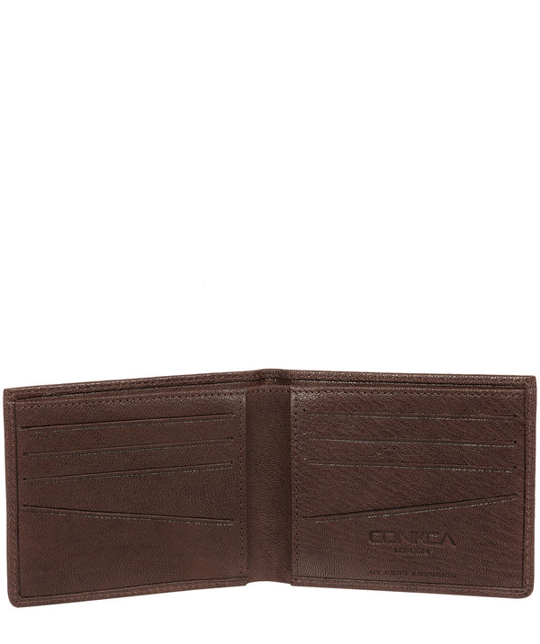 'Alston' Dark Brown Bi-Fold Leather Wallet image 3