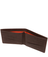 'Alston' Dark Brown Bi-Fold Leather Wallet image 4