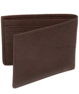 'Alston' Dark Brown Bi-Fold Leather Wallet image 5