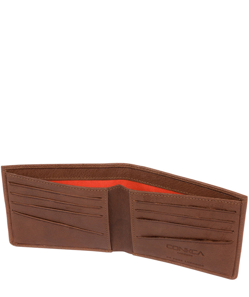 'Alston' Conker Brown Bi-Fold Leather Wallet image 3